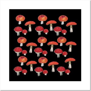 Amanita Mushrooms Posters and Art